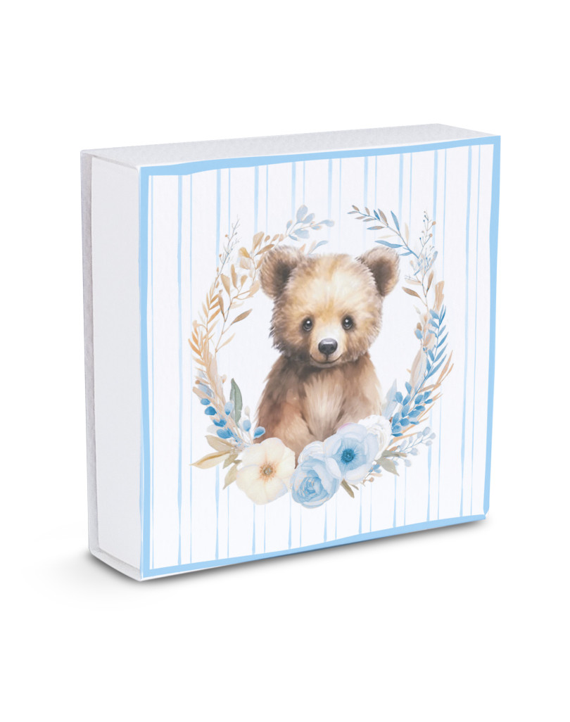 Scatola Quadrata tipo fiammifero, con divisore interno 2 scomparti