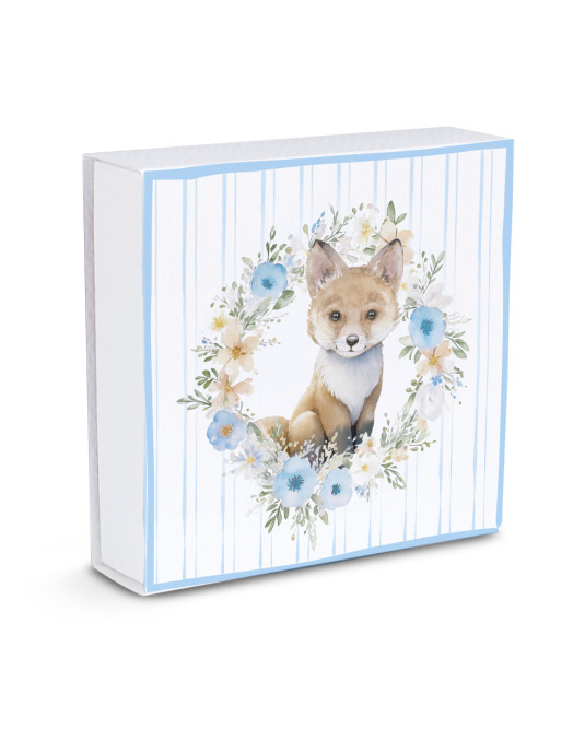 Scatola Quadrata tipo fiammifero, con divisore interno 2 scomparti