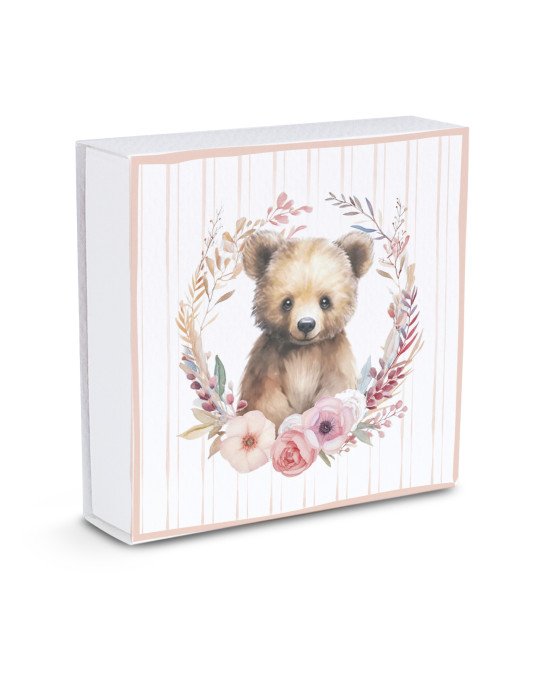 Scatola Quadrata tipo fiammifero, con divisore interno 2 scomparti