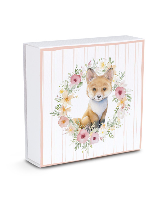 Scatola Quadrata tipo fiammifero, con divisore interno 2 scomparti