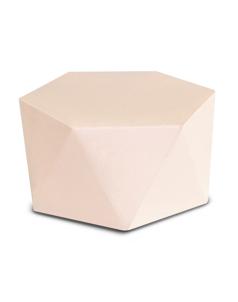 Astuccio Prisma esagonale grande di colore Cipria