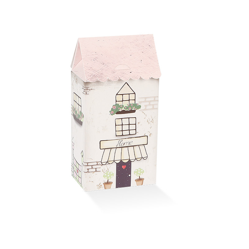 Casetta piccola con tetto rosa