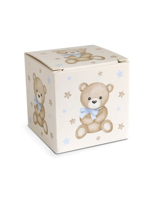 Scatolina quadrata Orsetto Celeste