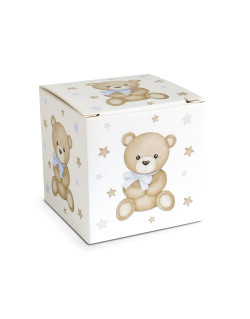 Scatolina quadrata Orsetto Celeste