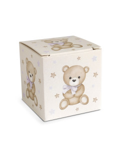 Scatolina quadrata Orsetto Rosa