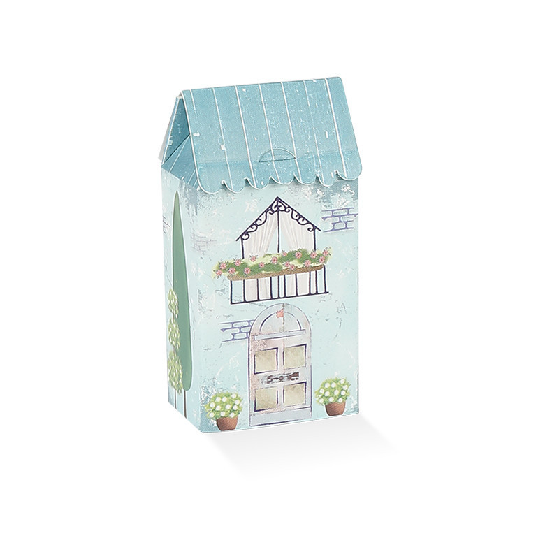 Casetta grande con tetto celeste