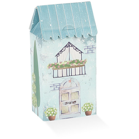 Casetta grande con tetto celeste