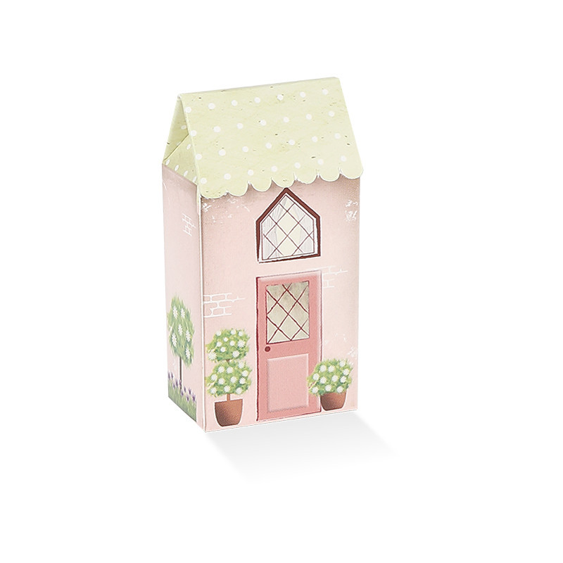 Casetta piccola con tetto verde a pois
