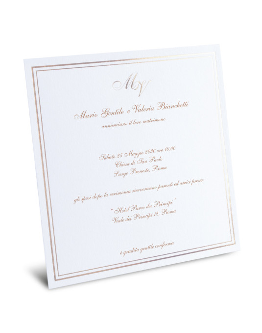 Annuncio Matrimoniale personalizzabile per astuccio