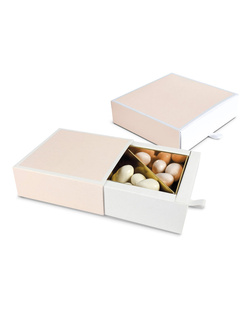 Astuccio fiammifero, di colore cipria, personalizzabile