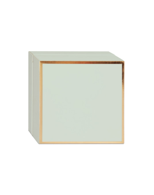 Astuccio di colore salvia fondo e coperchio personalizzabile