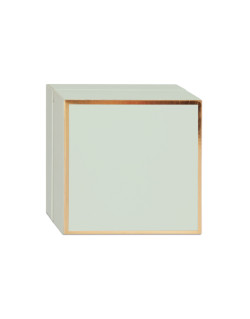 Astuccio di colore salvia fondo e coperchio personalizzabile