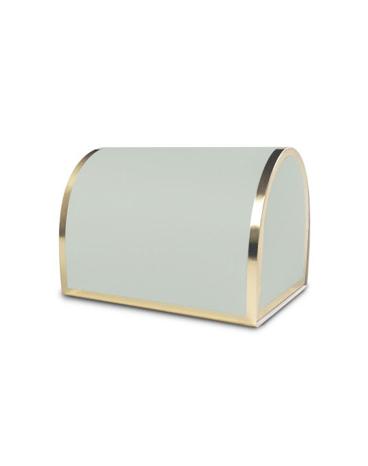 Astuccio Couvette grande di colore salvia personalizzabile