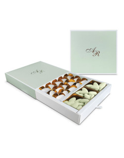 Astuccio fiammifero, di colore salvia, personalizzabile