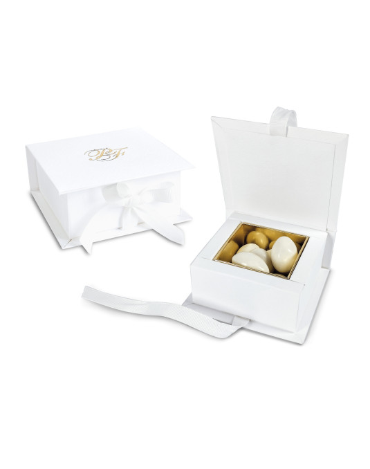 Astuccio album di colore bianco, personalizzabile