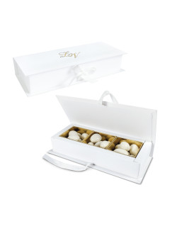 Astuccio album di colore bianco, personalizzabile