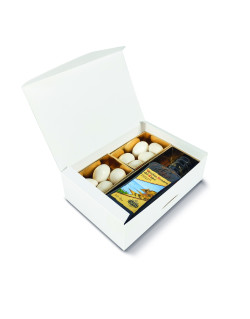 Astuccio rettangolare di colore bianco, personalizzabile