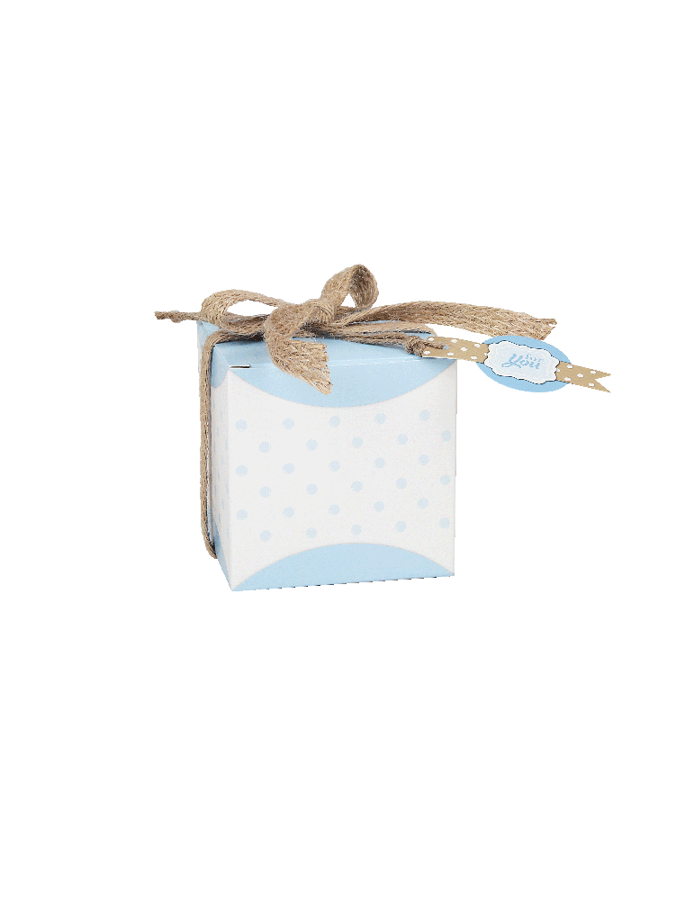 Scatolina Quadrata piccola con targhettina