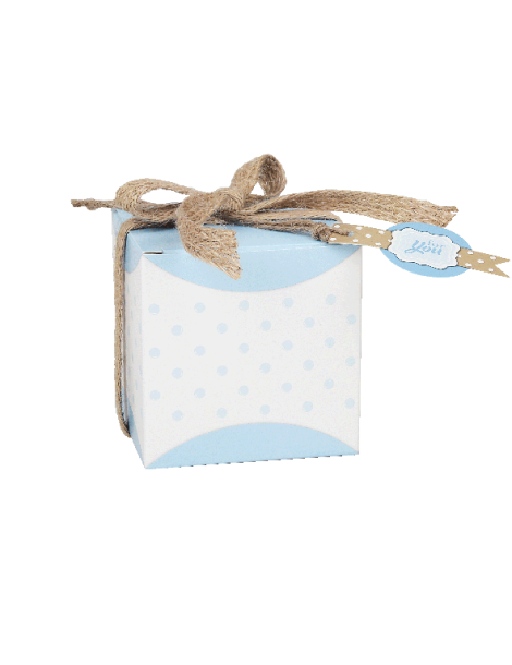 Scatolina Quadrata piccola con targhettina