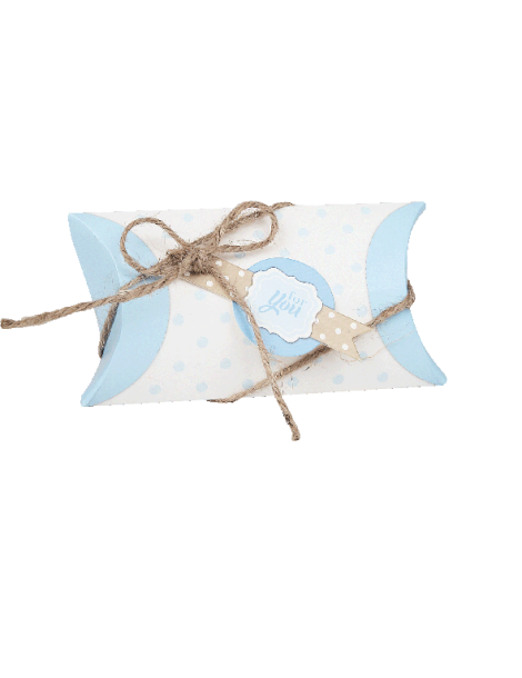 Bustina grande Pois con targhettina