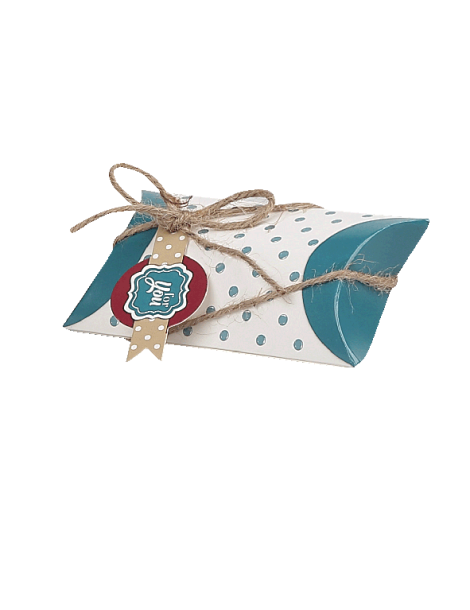 Bustina piccola Pois Oceano con targhettina