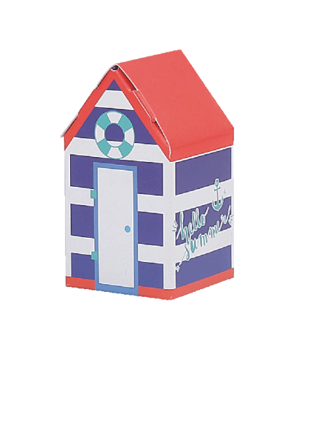 Cabine doghe blu, tetto rosso