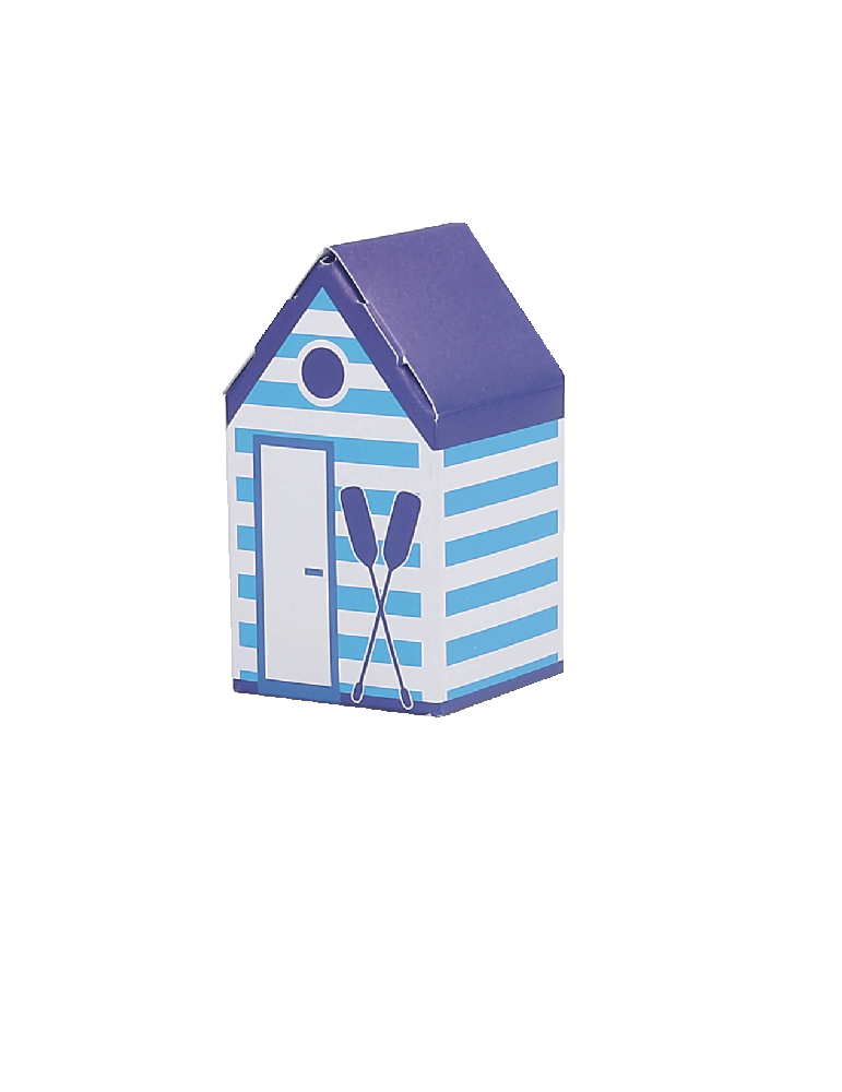 Cabine doghe azzurre, tetto blu