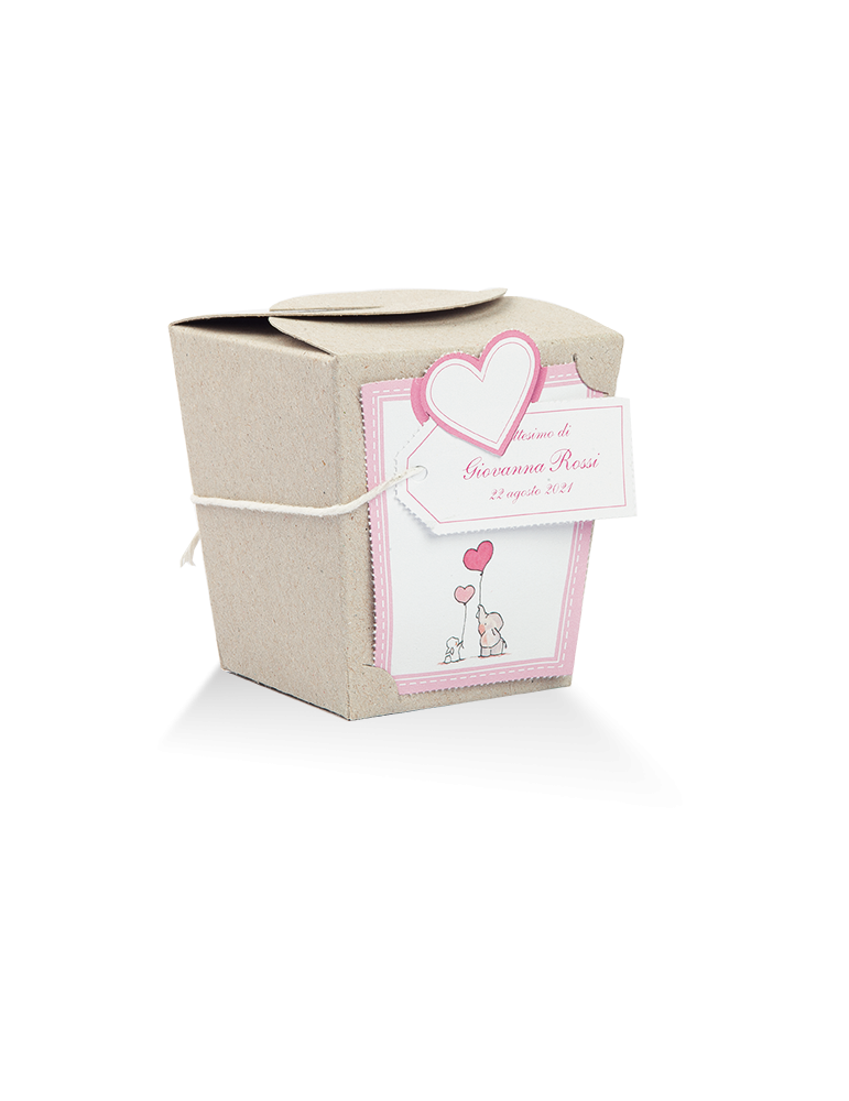 Scatola Bimba Grande completa di targhetta personalizzabile