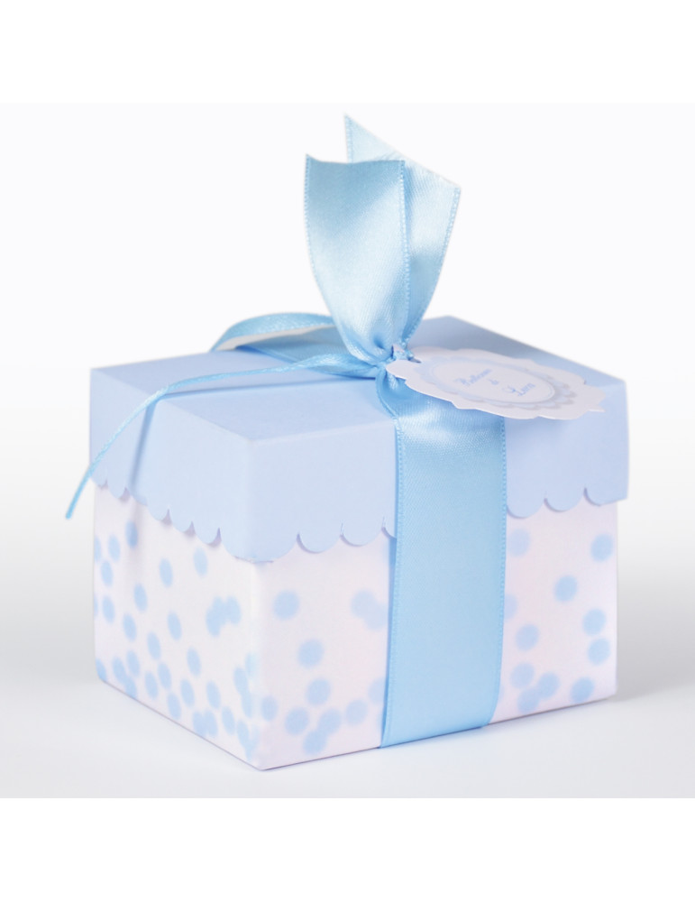 Scatolina rett.re grande fondo vassoio coperchio rosac ompleta di bollini prefustellati utili da stampare