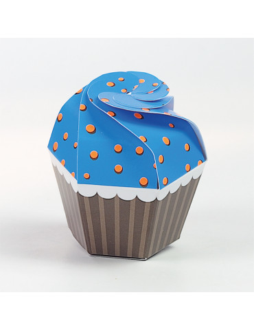 Cupcake azzurro/arancio