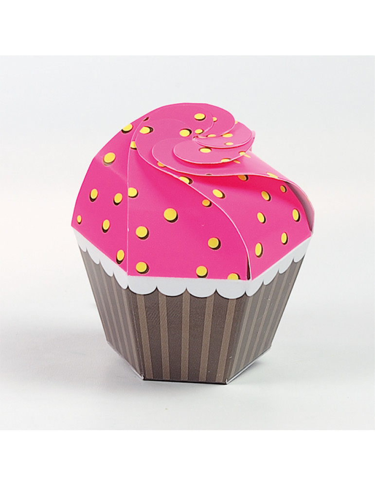 Cupcake fuxia/giallo