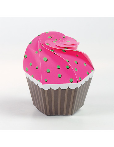 Cupcake fuxia/verde