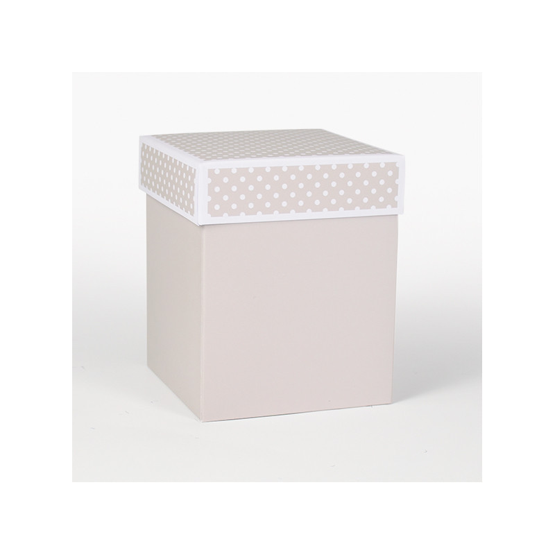 Scatolina fondo e coperchio tortora