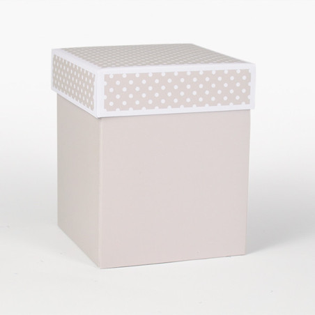 Scatolina fondo e coperchio tortora